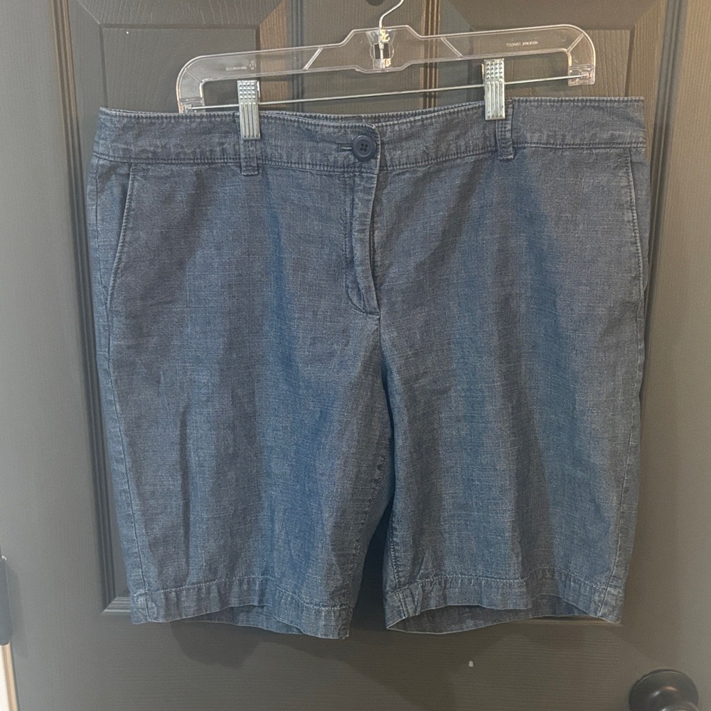 LOFT Casual Blue Denim Looking Shorts